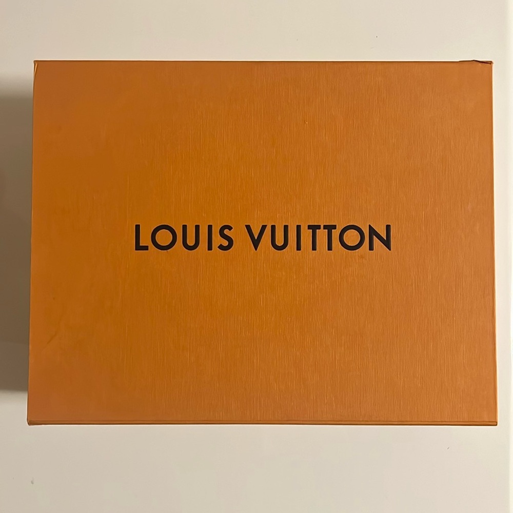 Large Louis Vuitton orange gift box decoration organizer storage pull out luxury
